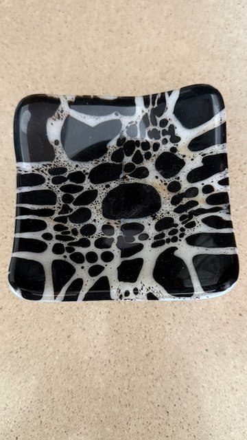Black and White Lace Mini-Plate