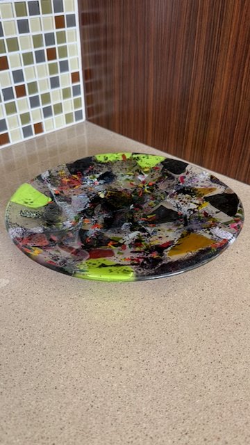 Dichroic Meteor Shower Plate — view 2