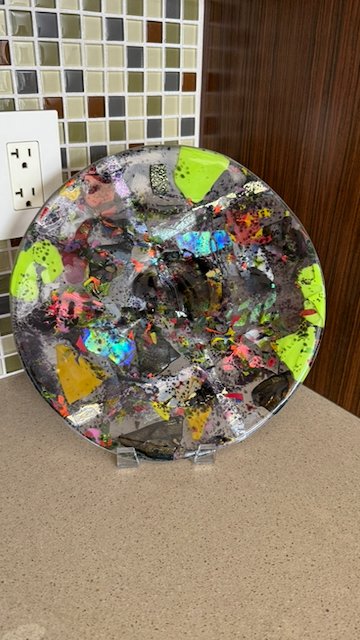Dichroic Meteor Shower Plate