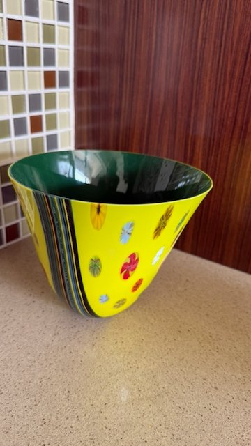 Lemon Millefiori Meadow Vase