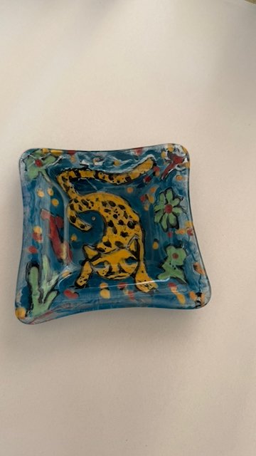 Leopard in the Garden Mini-Plate