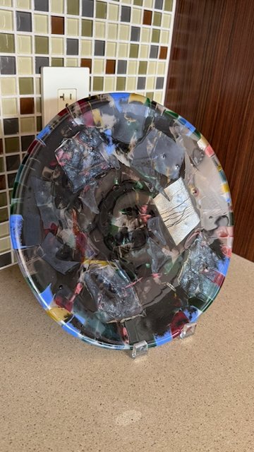Midnight Patchwork Plate