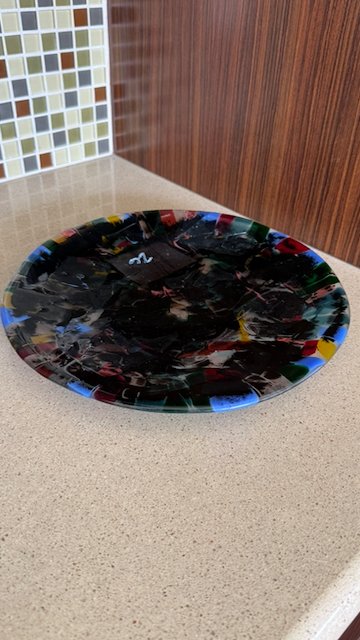 Midnight Patchwork Plate — view 2