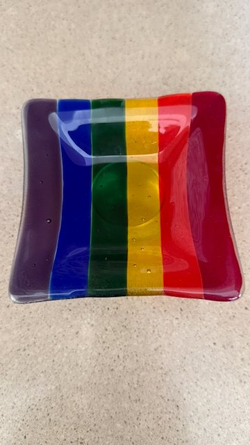 Rainbow Stripe Mini-Plate