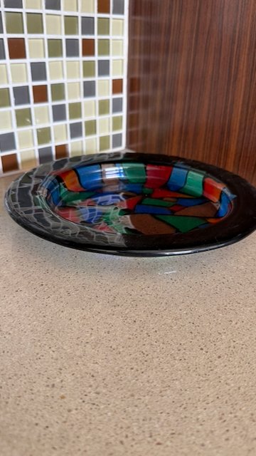 Stained Glass Mosaic Plate — view 2